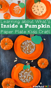 Kindergarten language arts kindergarten literacy preschool halloween activities halloween themes phonemic awareness activities phonological yesterday we decorated pumpkins for halloween and turned our pumpkins into a fun sensory art activity/nature craft/fine motor skill. Learning About What S Inside A Pumpkin Paper Plate Kids Craft