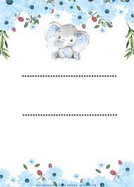 Free Printable Cute Baby Elephant Baby Shower Invitation T Baby Shower Invitations Free Printable Baby Shower Invitations Printable Baby Shower Invitations