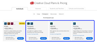 Any one single app of your choice. Adobe Doubles The Price Of Its 10 Month Creative Cloud Plan For Photoshop And Lightroom 9to5mac