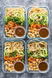 Cold Sesame Noodle Meal Prep Bowls Vegan Recipe Vegetarian Meal Prep Meals Meal Prep Bowls