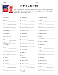 Worksheet will open in a new window. States And Capitals Worksheets States And Capitals State Capitals Worksheet State Capitals Quiz
