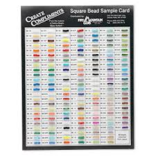 Miyuki Bead Sample Card For Square Seed Beads Sold