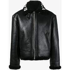 Balenciaga Shearling Bombadier 4 230 Liked On Polyvore Featuring Men S Fashion And Black Mens Shearling Jacket Leather Jacket Real Leather Jacket