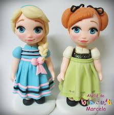 Polymer Clay Cernit Masa Flexible Cold Porcelain Porcelana Fria Biscuit Frozen Activities Frozen Fever Party Elsa Cakes