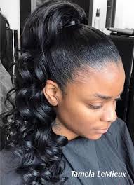 This black ponytail is a stunning hairstyle, and it is another ponytail worn for any occasion. Whoops High Ponytail Hairstyles Black Ponytail Hairstyles High Curly Ponytail