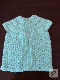 Yakadan Baslama Bebek Yelegi Orgusu Ornegimize 85 Ilmekle 5 Sira Haroso Orerek Basliyoruz 3 Ilmek Duz 1ilmek Artti Bebek Yelek Bebek Bebek Elbise Ogreticileri