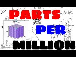 Solution Concentration Parts Per Million