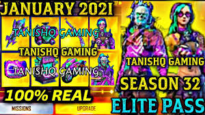 As a true free fire lover, you must know that developers also introduce a free pass along with the elite pass that brings some average quality items. January Elite Pass Free Fire 2021 January Elite Pass 2021 Free Fire Season 32 Elite Pass Full Review Youtube