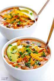 20 Minute Cheesy Chicken Enchilada Soup