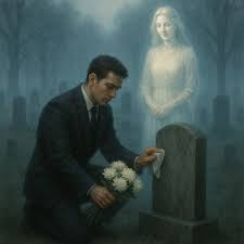 The day before I married my new wife, I went to clean my late wife's grave...  Something unexpected happened there, and my life changed forever... They  say time heals everything. But four