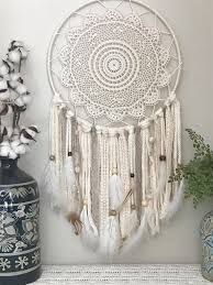 Large Dream Catcher Wall Hanging Extra Large Dream Catcher Etsy In 2021 Doily Dream Catchers Lace Dream Catchers Dream Catcher Boho