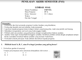 Kunci Jawaban Ipa Kelas 9 Semester 1 Ilmusosial Id