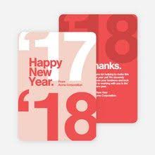 Bold Beginnings Corporate New Year Cards Red Holiday Design Card Business Holiday Cards Corporate Holiday Cards