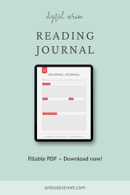Printable Reading Journal Fillable Pdf Reading Diary Book Etsy In 2020 Reading Journal Reading Printables Diary Book