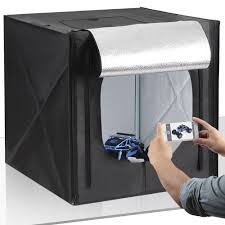 Professional Photo Booth Portable Studio 20x20 Tent 4 Backdrops And Led Light Professionalphotobo Light Box Photography Photo Light Box Portable Photo Studio