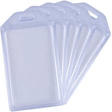 Compare top photo id card systems. Amazon Com Vetoo 5 Pack Heavy Duty Id Card Badge Holder Hard Plastic Vertical Silicone Soft Clear Pvc Card Holder Name Tag Holder Office Products