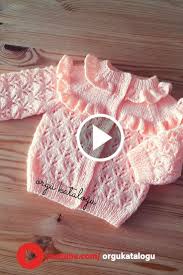 Kir Cicekleri Bebek Hirkasi Kolay Bebek Orguleri Baby Knits Baby Knitting Patterns Orgu Bebek Yelek