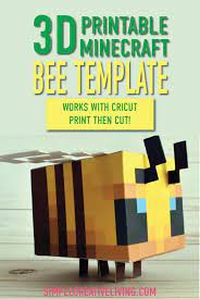 My sister made a minecraft bee out of tiny wooden blocks. Pin On Minecraft Diy Craft Tutorials