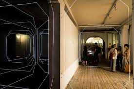 Electro Luminated Wires Light Up This Australian Gallery The Creators Project Wire Lights Light Installation Light