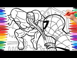 There are tons of great resources for free printable color pages online. Venom Vs Spiderman Coloring Pages How To Draw Spider Man How To Draw Venom Youtube