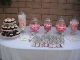 Baby Shower Table Decorations This Was The Candy Table For The Guest Baby Shower Candy Table Baby Shower Candy Baby Shower Candy Bar