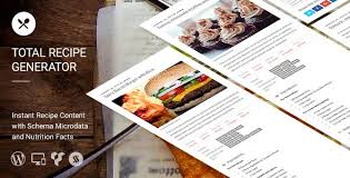 Total Recipe Generator Wordpress Recipe Maker With Schema And Nutrition Facts Recipe Generator Nutrition Facts Blackberry Nutrition