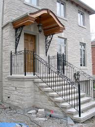 The center support and steel silo staircase allowed us to remove all of the support beams underneath and repurpose them as a longboard skateboard rack. Exterior Wrought Iron Railings Dufferin Iron Railings