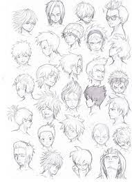 Male Hair Drawing Reference And Sketches For Artists In 2021 Anime Boy Hair Manga Hair Anime Hairstyles Male