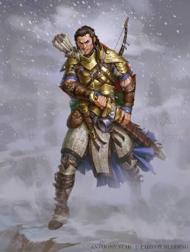 Valeros en la nieve, Anthony Star, Paizo