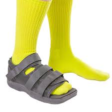 These devices have a stiff sole that allows a person to walk without a person may develop arthritis if the bone is broken near a joint in the toe and is not correctly aligned. Post Op Shoe For Broken Toe Foot Fractures Surgical Walking Boot