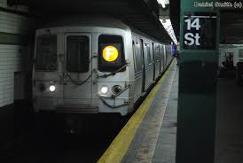 The mta is giving q riders the subway switcheroo. R46 F Train 14th Street Daniel The Cool Nyc Website