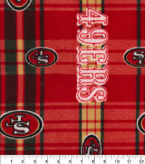 $3.99 cross stitch pattern detail information: San Francisco 49ers Nfl Digital Fleece Fabric