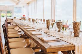 We ordered a farmhouse dining table. Rustic Long Dining Table With Decor