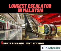 The closest mall to the station is lot 10 shopping centre, which houses the isetan kuala lumpur department. Eita Schneider Malaysia Do You Know That Eita Installed The Longest Underground Elevator The Bukit Bintang Station Has The Longest Escalators Out Of The 31 Stations Along The Sbk Line The