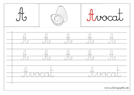 ▫ la prononciation et le son. Cahier D Ecriture Alphabet Francais Pdf Coloriage Pdf