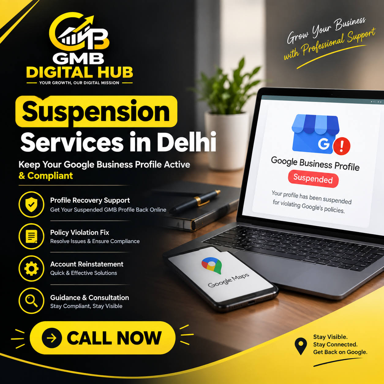 Google Business Profile suspended service in delhi . product image