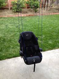 Diy Car Seat Upcycle Diy Baby Swing Outdoor Awesome Idea With 5 Point Harness Baby Swing Outdoor Diy Baby Stuff Baby Swings