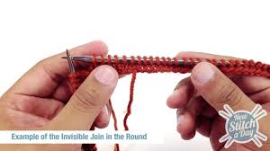 In this video you will learn how to crochet a perfect circle by using a join. How To Knit The Invisible Join In The Round New Stitch A Day
