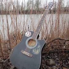 Matte Black Acoustic Electric Guitar Glarry Gt502 41inch Matte Dreadnought Cutaway Spruce Front Acoustic Guitar Black Gradient Red Gradient Sunset Burlywood Glarrymusic Guitar Acoustic Guitar Acoustic