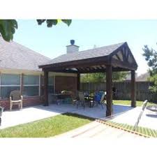 A Beautiful Stained Gable Roof Patio Cover Rustic Pergola Outdoor Porch Gable Roof Design