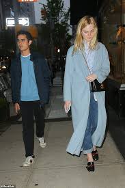 Elle Fanning Steps Out For A Stroll With Rumored Beau Max Minghella Elle Fanning Club Outfits For Women Vegas Outfit