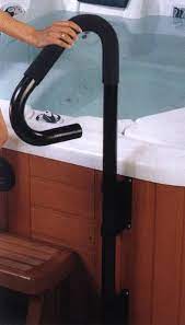 The guardian published an article this past week questioning the environmental cost of a hot tub. Increase The Accessibility Of Your Spa By Adding The Durable Safet Rail 48 Inches High 16 Inch Swing In Hot Tub Steps Hot Tub Safety Hot Tub Accessories