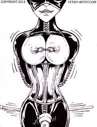 Latex bondage art