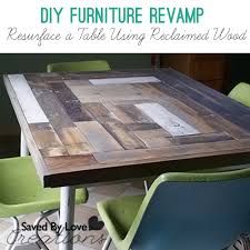 Reclaimed Wood Table Top Resurface Diy Reclaimed Wood Table Diy Table Top Reclaimed Wood Table Top