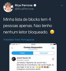 André Ranieri على X: "Amigos, alguém consegue explicar por que esse Rica  Perrone nao me esquece? Nunca vi esse mano pessoalmente, não sei se é gente  boa, se não é. O estranho