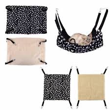 A wide variety of ferret hammock options are available to you, such as feature, application, and bed & accessory type. Coco Store Pet Small Cat Cage Hammock Bed Cover Dot Small Pet Cage Hammock Black And White Beds Furniture Com Hammocks