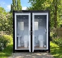 Double Portable Wc Cabin with Sink Two-Room Portable Toilet & Mobile  Restroom
