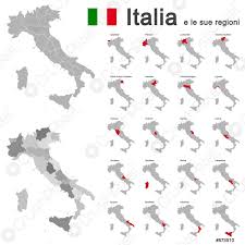 Nachfolgend sind alle regionen italiens mit den provinzen dargestellt. Italien Und Regionen Stock Vektorgrafi Crushpixel