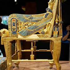 The Golden Throne of Tutankhamun - The Old Name vs New Name The Golden  Throne or the Ceremonial Throne of Tutankhamun, was made by ancient  Egyptian artists. It was part of the