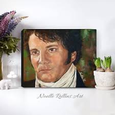 Mr. Darcy Miniature Canvas Art: Pride & Prejudice Easel Set